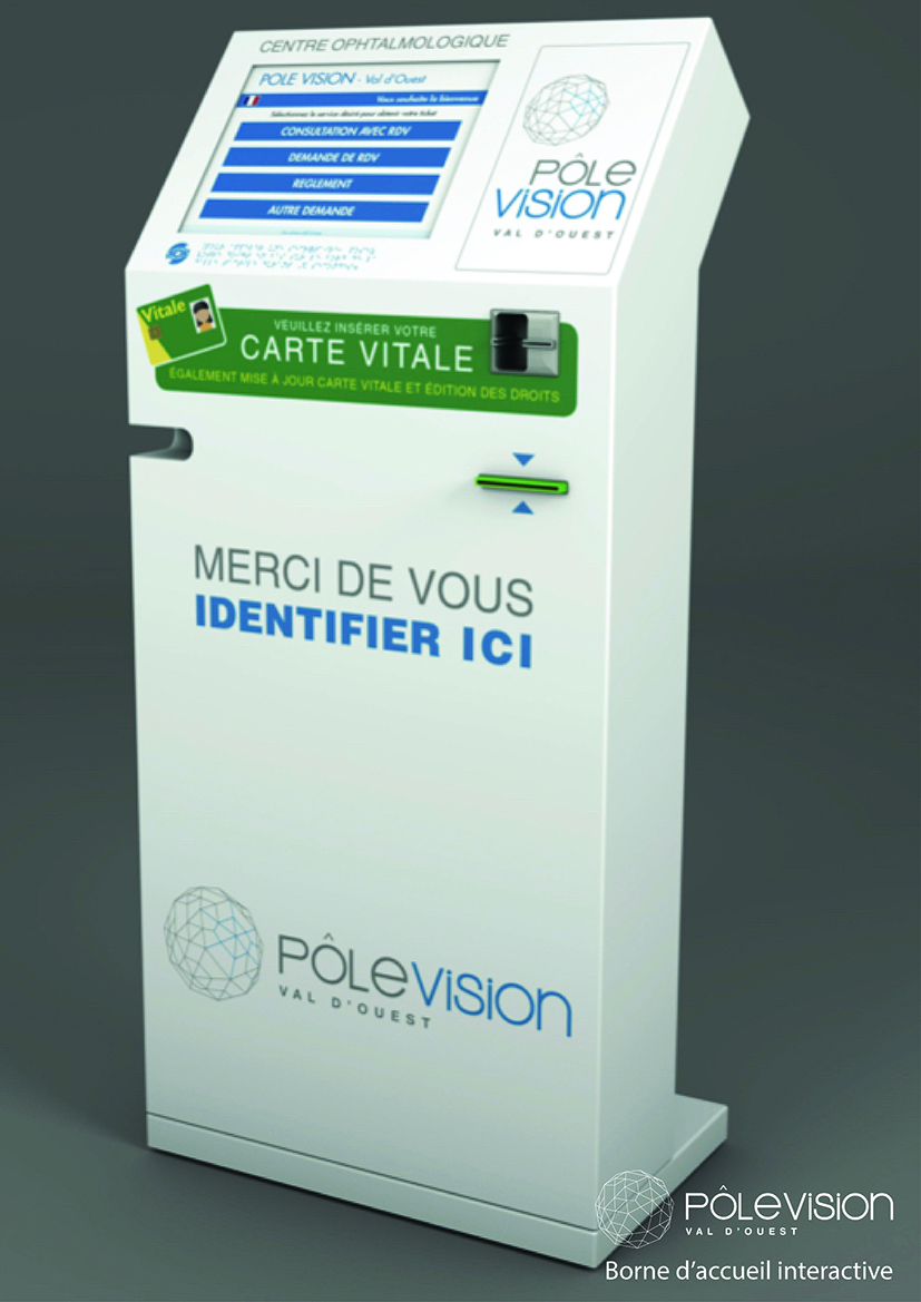 Mise en place d'un système de borne d'accueil interactive au centre Pôle Vision centre spécialiste de l'ophtalmologie a Lyon