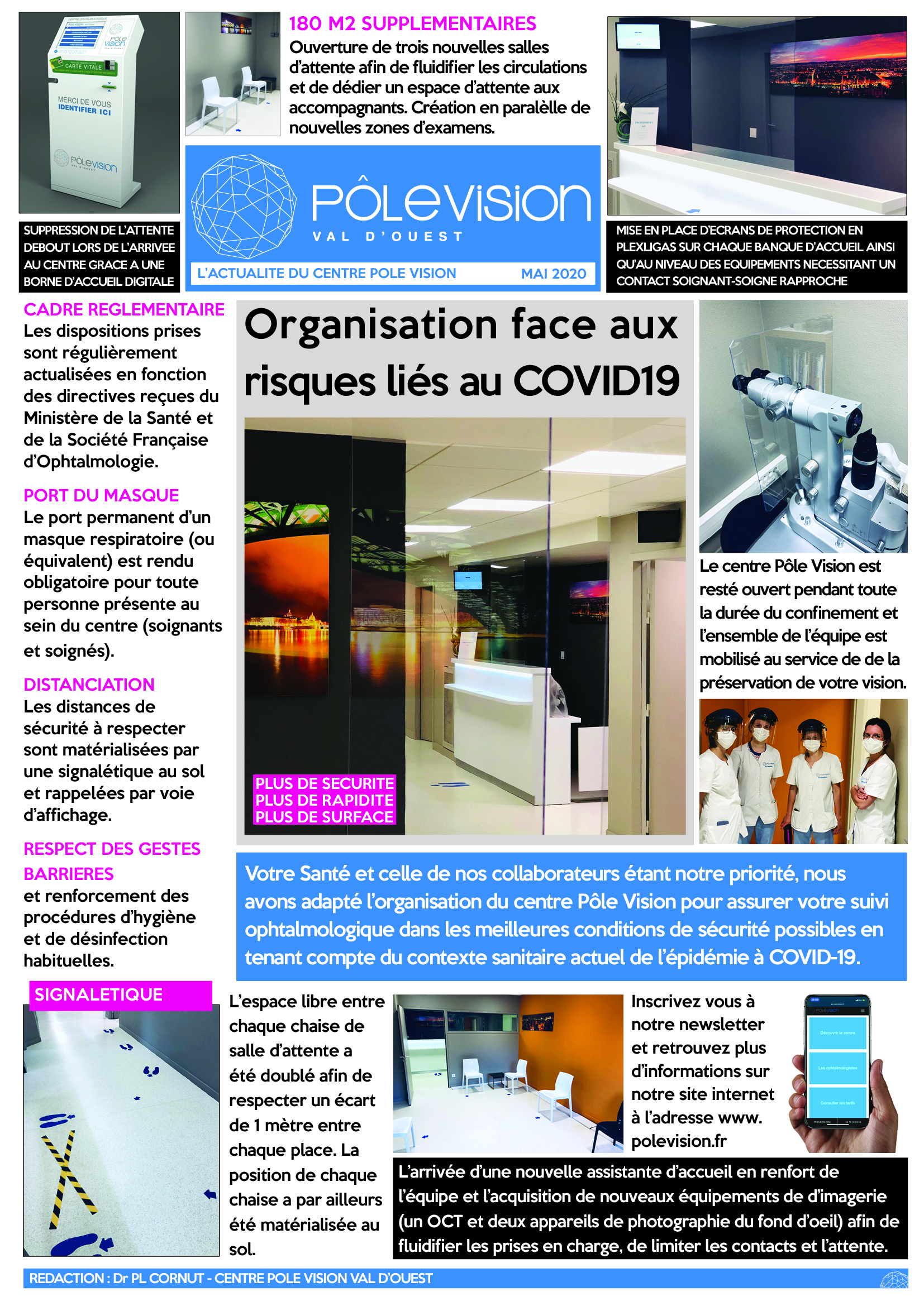 Lettre d'information du Centre Pôle Vision - centre spécialiste de l'ophtalmologie à Lyon